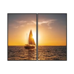 Kit Quadros Decorativos Pôr Do Sol