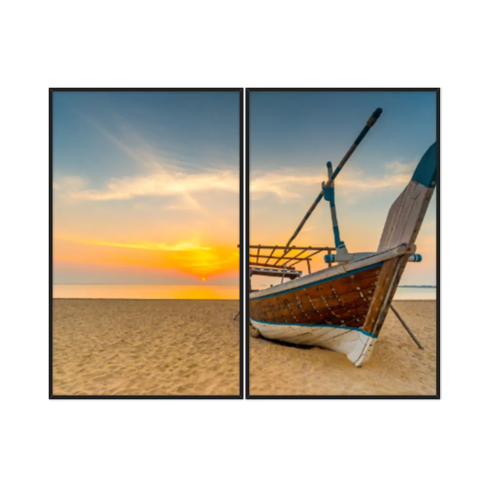 Kit Quadros Decorativos Na Areia