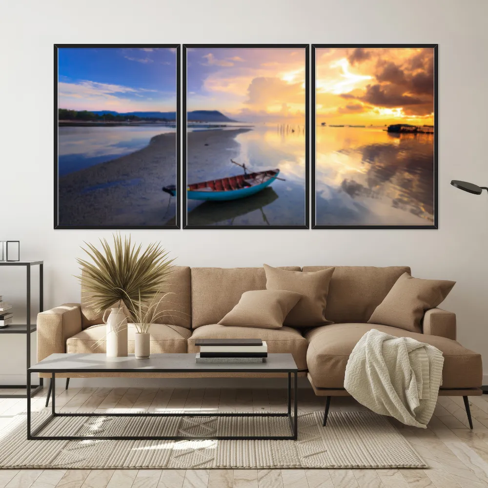 Kit Quadros Decorativos Na Areia