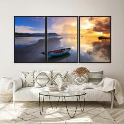 Kit Quadros Decorativos Na Areia