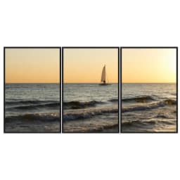 Kit Quadros Decorativos Pôr Do Sol