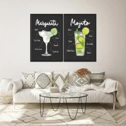 Kit Quadros Decorativos Drink