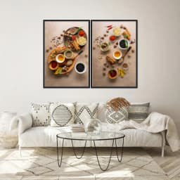 Kit Quadros Decorativos Tempero