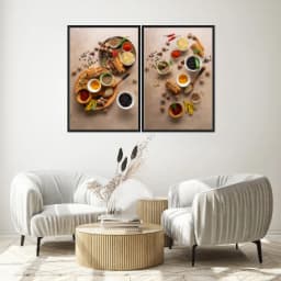 Kit Quadros Decorativos Tempero