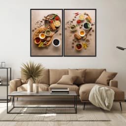 Kit Quadros Decorativos Tempero