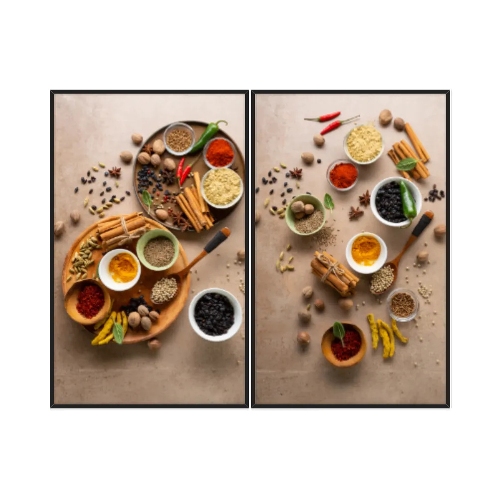 Kit Quadros Decorativos Tempero