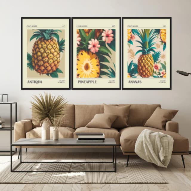 Kit Quadros Decorativos Frutas