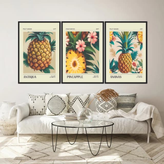 Kit Quadros Decorativos Frutas