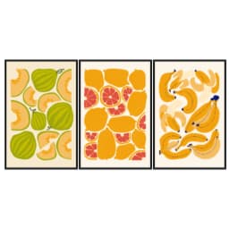 Kit Quadros Decorativos Frutas