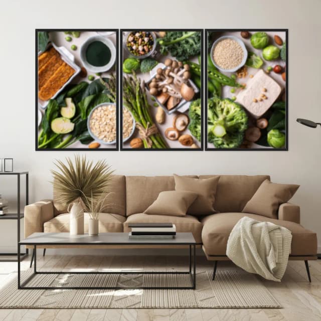 Kit Quadros Decorativos Verduras E Legumes