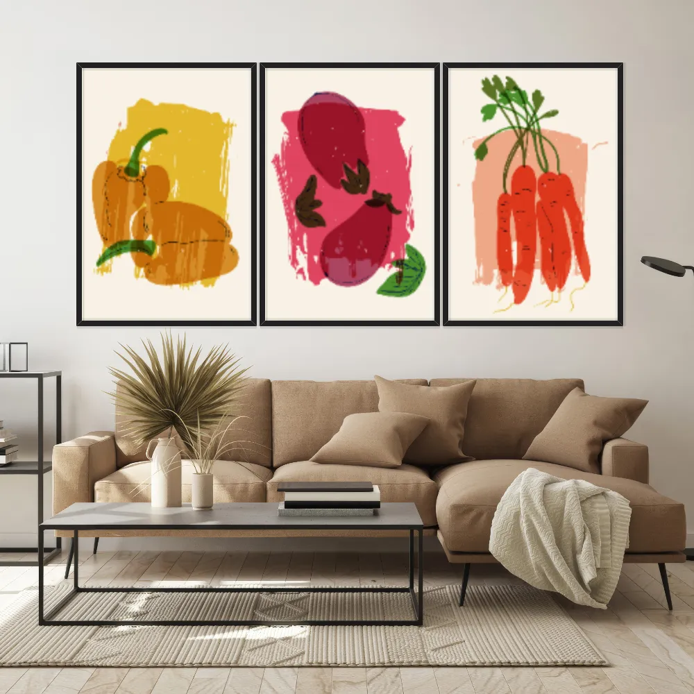 Kit Quadros Decorativos Pimenta