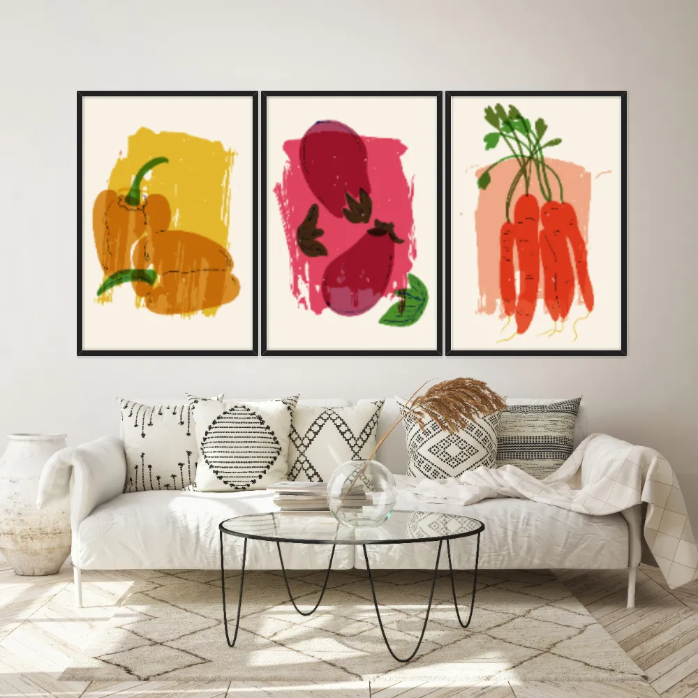 Kit Quadros Decorativos Pimenta