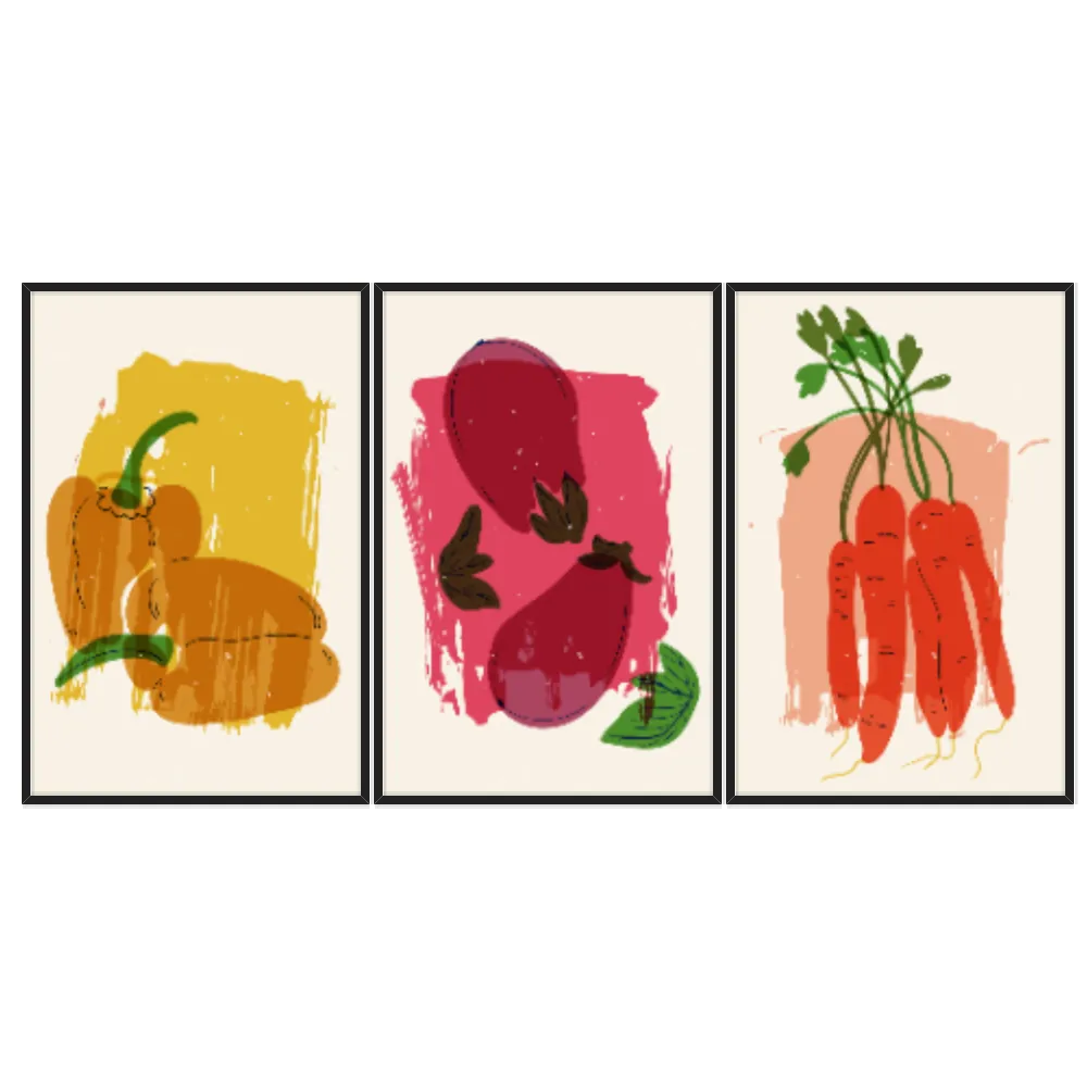 Kit Quadros Decorativos Pimenta