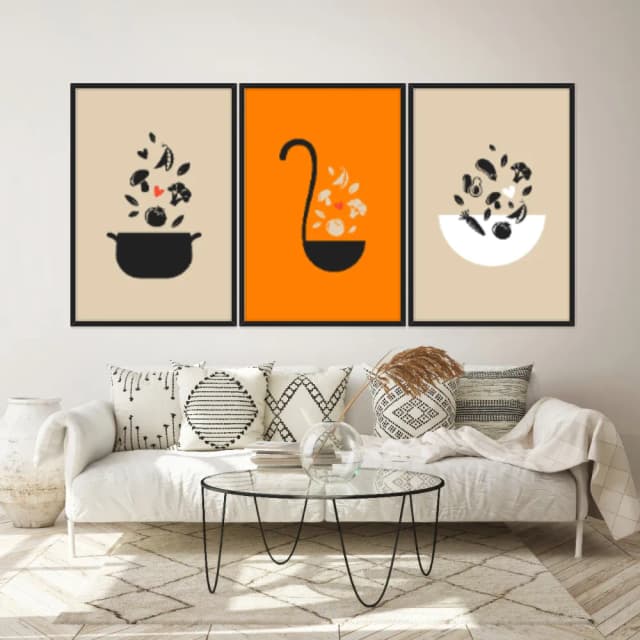 Kit Quadros Decorativos Panela