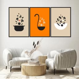 Kit Quadros Decorativos Panela