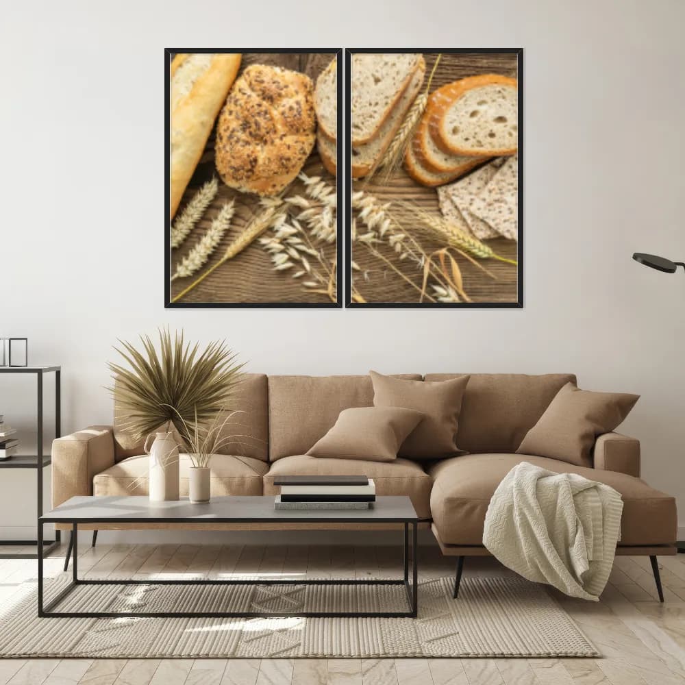 Kit Quadros Decorativos Pães