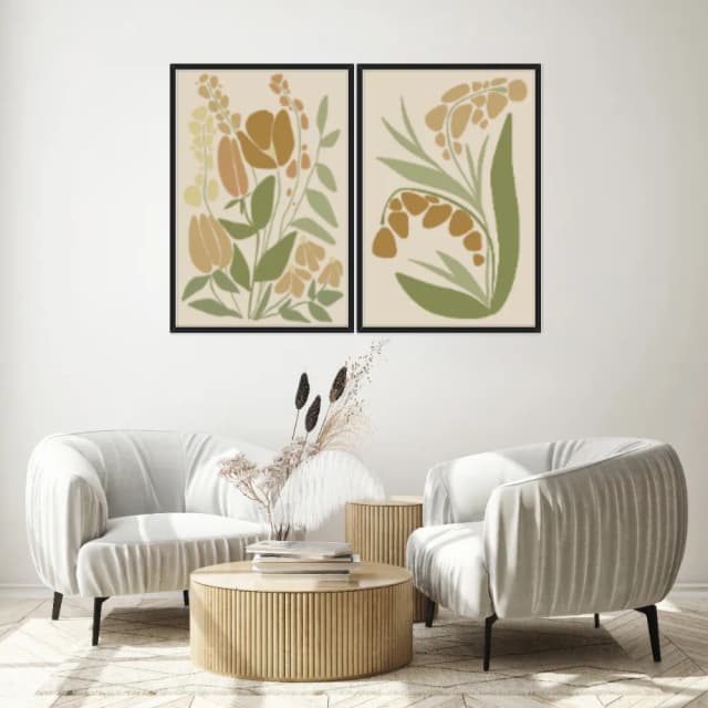 Kit Quadros Decorativos Minimalista