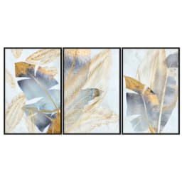 Kit Quadros Decorativos Planta Abstrata