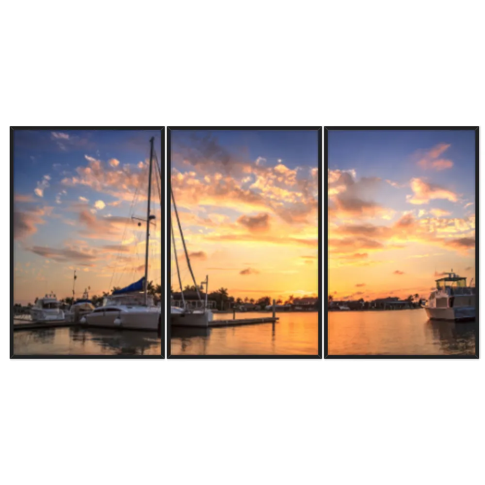 Kit Quadros Decorativos Mar