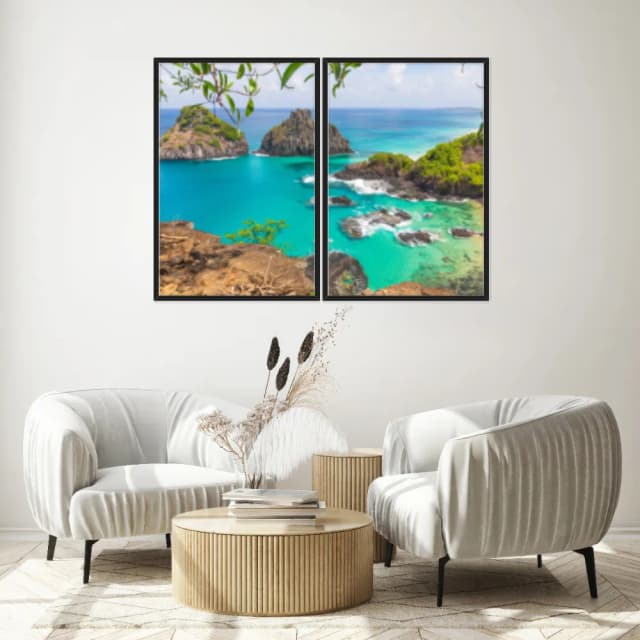 Kit Quadros Decorativos Ilha