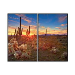 Kit Quadros Decorativos Pôr Do Sol