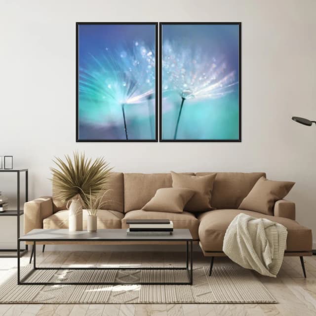 Kit Quadros Decorativos Dente De Leão