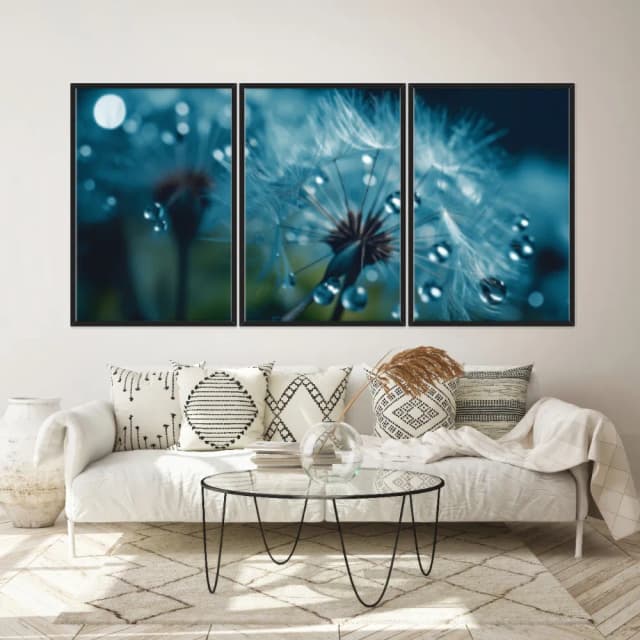 Kit Quadros Decorativos Dente De Leão