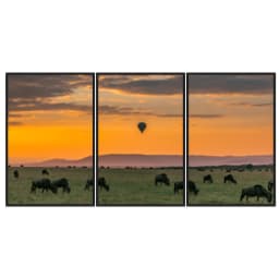 Kit Quadros Decorativos Pôr Do Sol