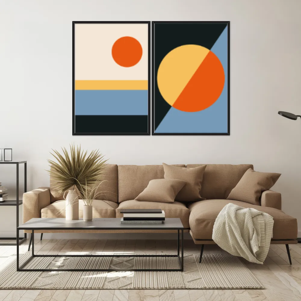 Kit Quadros Decorativos Geométrico