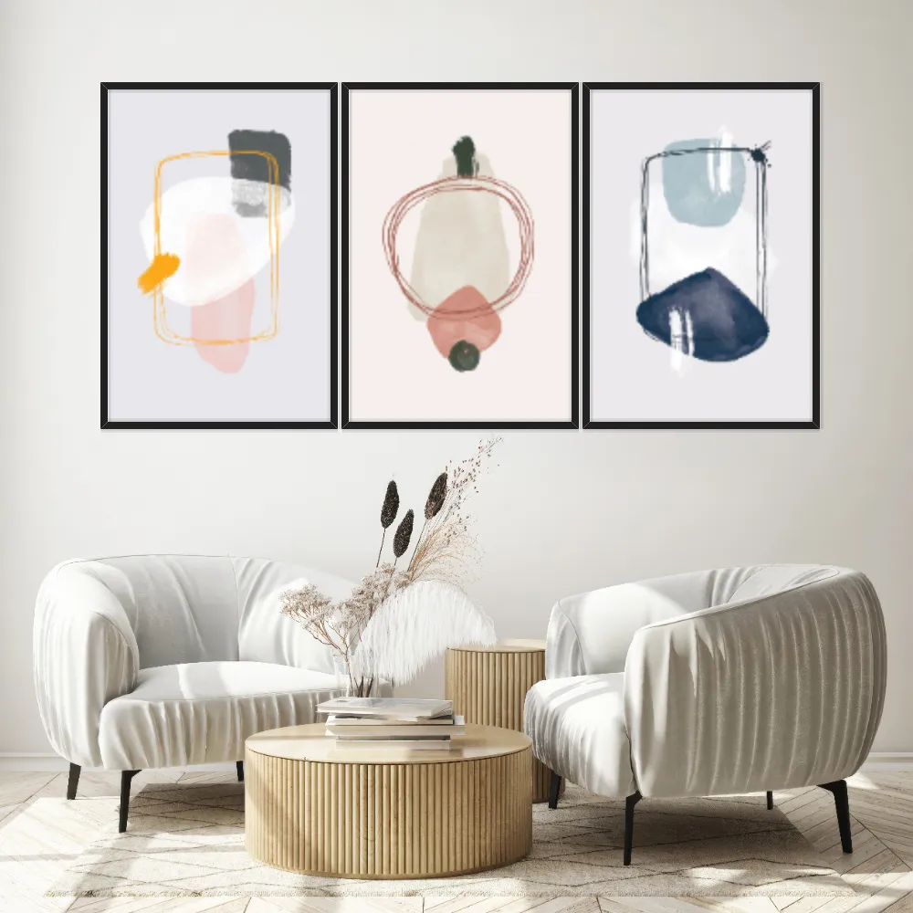 Kit Quadros Decorativos Minimalista