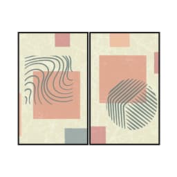 Kit Quadros Decorativos Figuras Geométricas