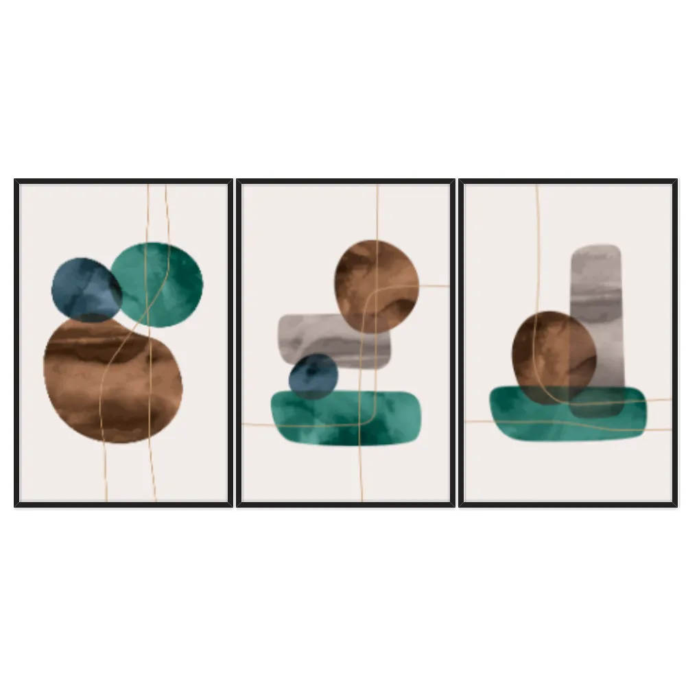 Kit Quadros Decorativos Orgânico