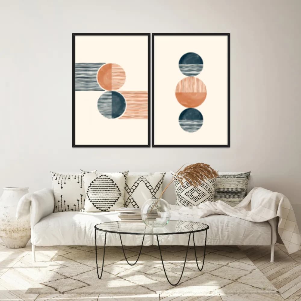 Kit Quadros Decorativos Geométrico