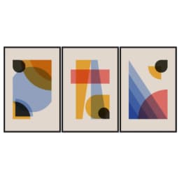 Kit Quadros Decorativos Geométrico