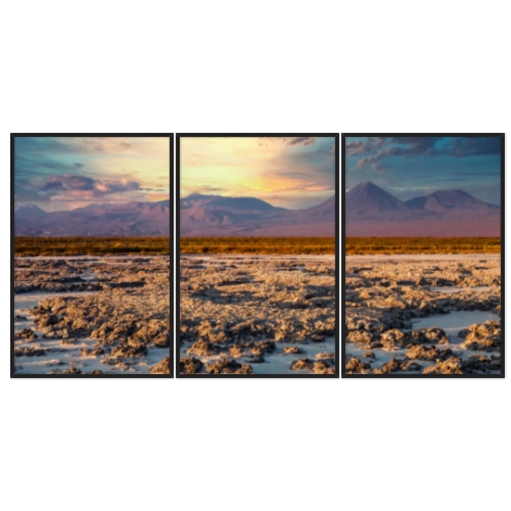 Kit Quadros Decorativos Pôr Do Sol