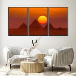 Kit Quadros Decorativos Pirâmide