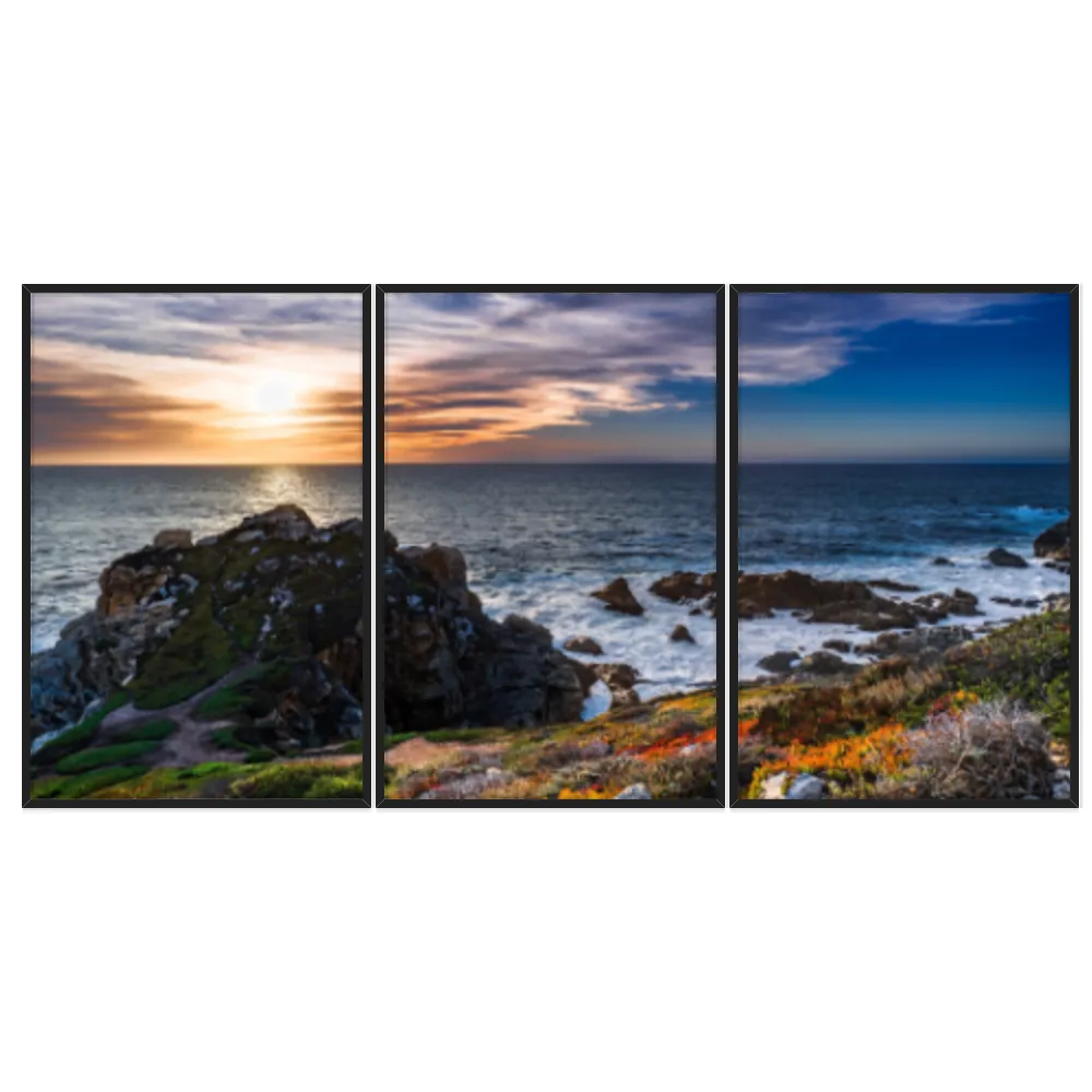 Kit Quadros Decorativos Pôr Do Sol