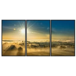 Kit Quadros Decorativos Pôr Do Sol
