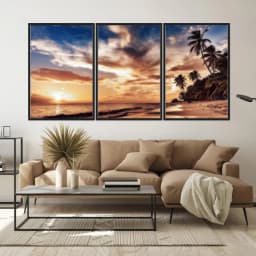 Kit Quadros Decorativos Praia