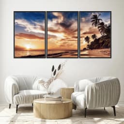 Kit Quadros Decorativos Praia