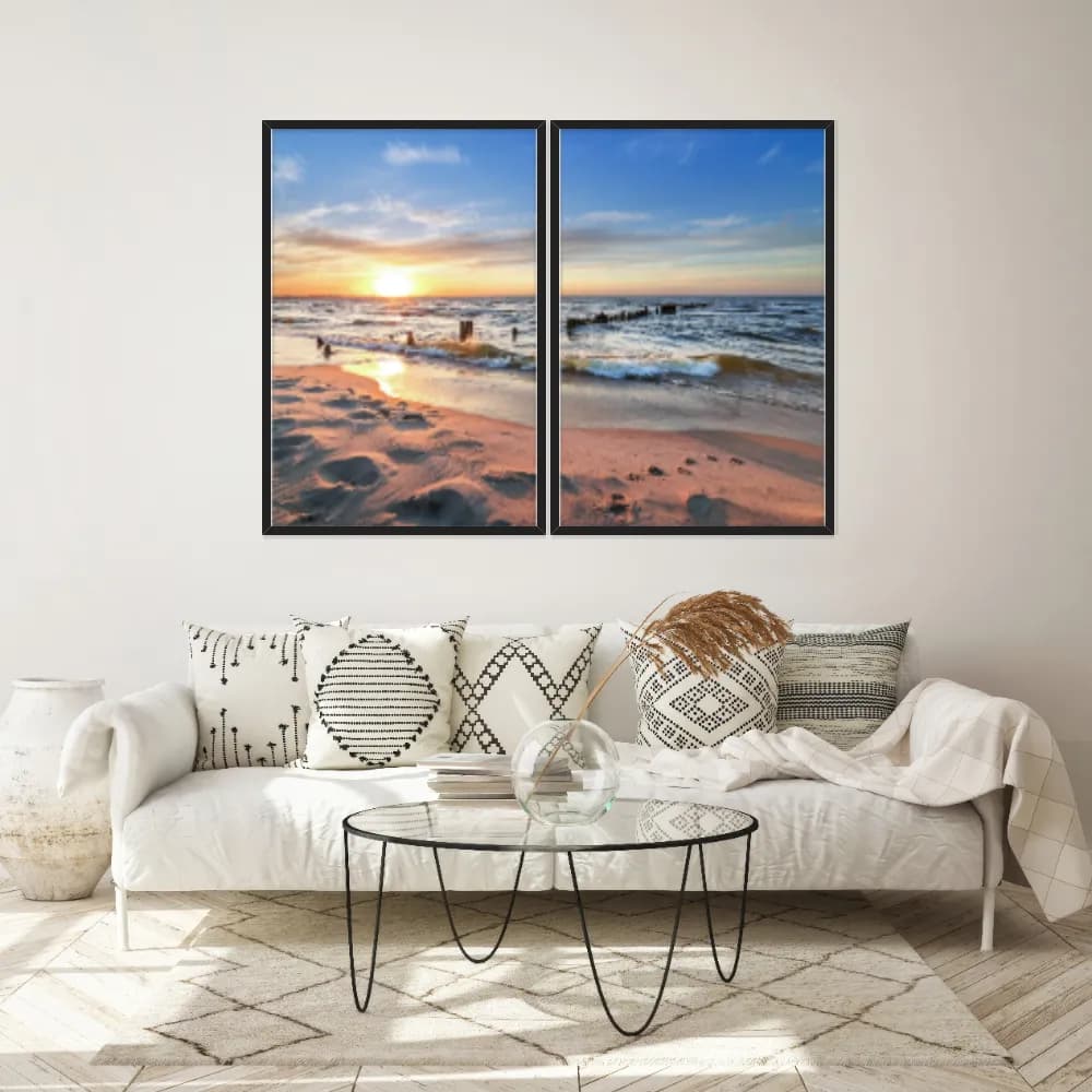 Kit Quadros Decorativos Mar