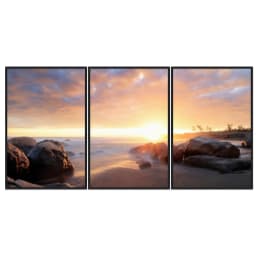 Kit Quadros Decorativos Pôr Do Sol