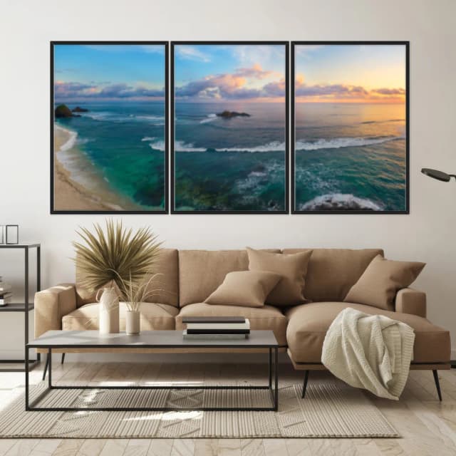 Kit Quadros Decorativos Mar