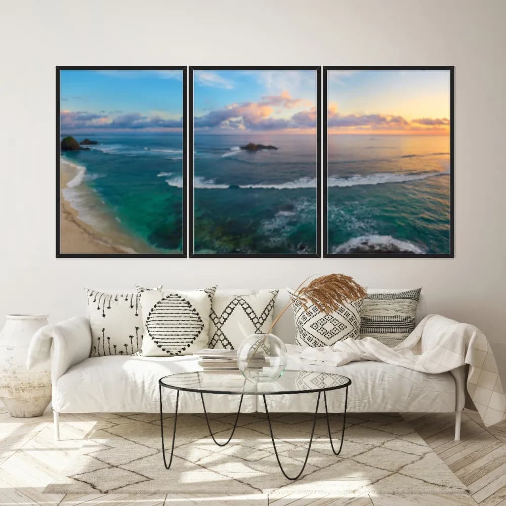 Kit Quadros Decorativos Mar