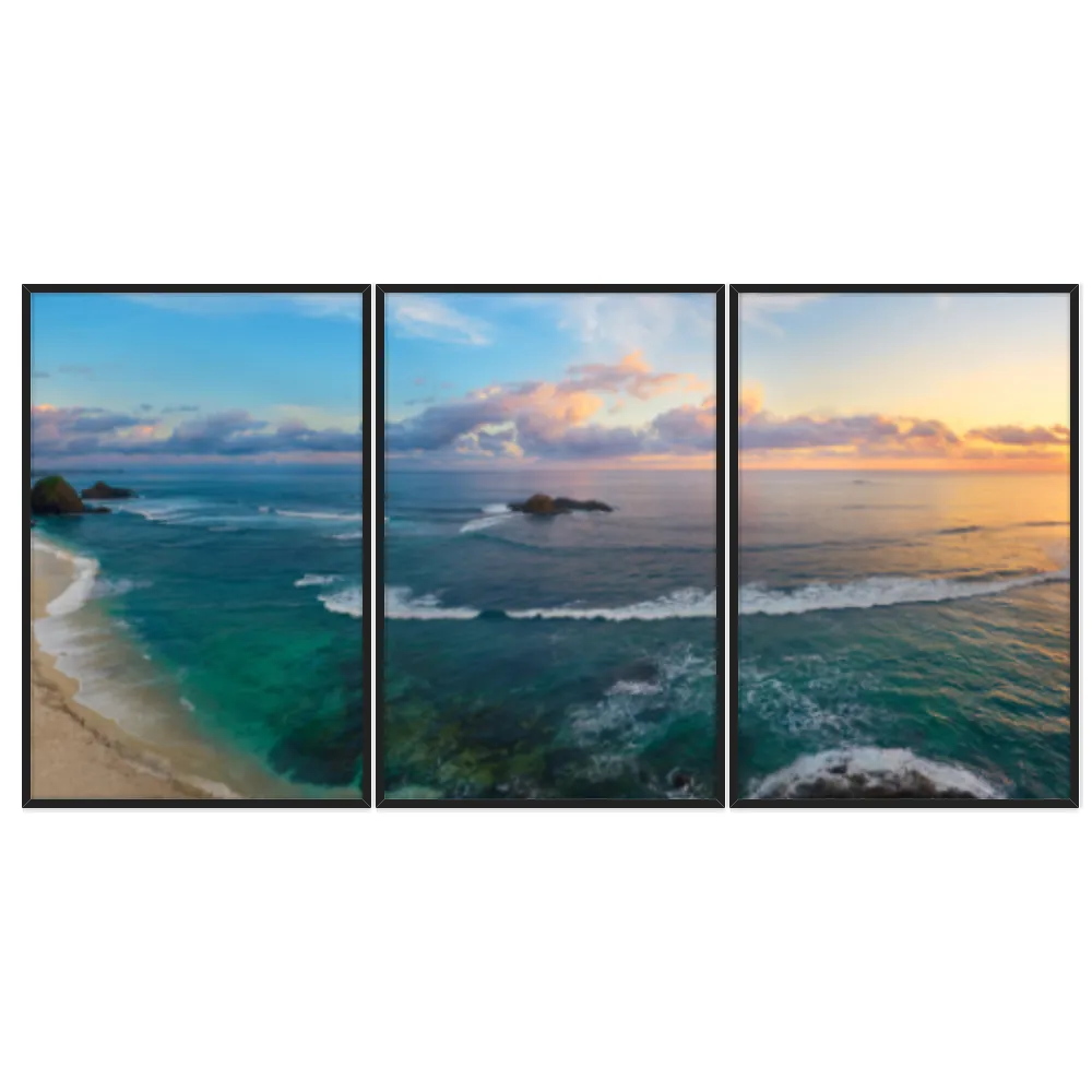 Kit Quadros Decorativos Mar