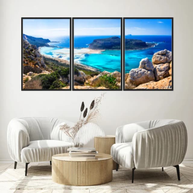 Kit Quadros Decorativos Ilha