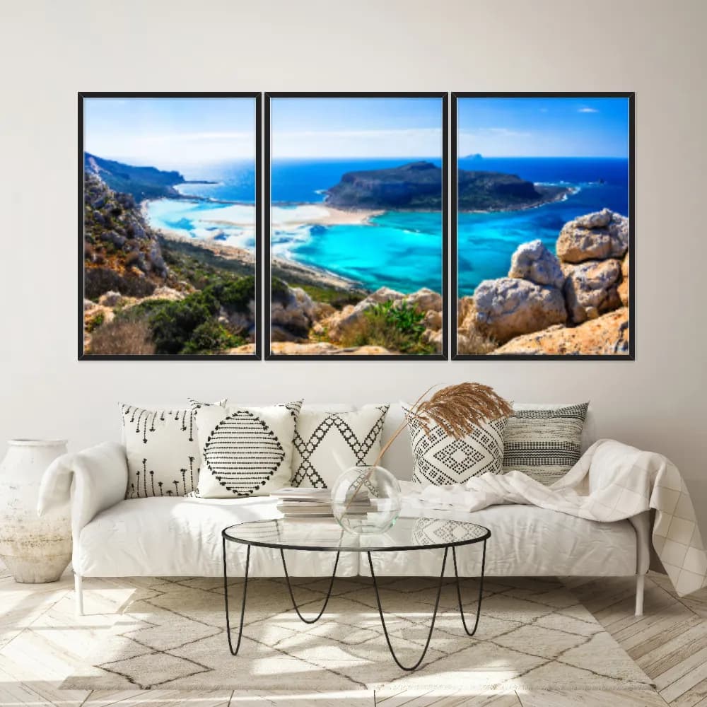 Kit Quadros Decorativos Ilha