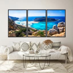 Kit Quadros Decorativos Ilha