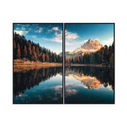 Kit Quadros Decorativos Lago E Montanha