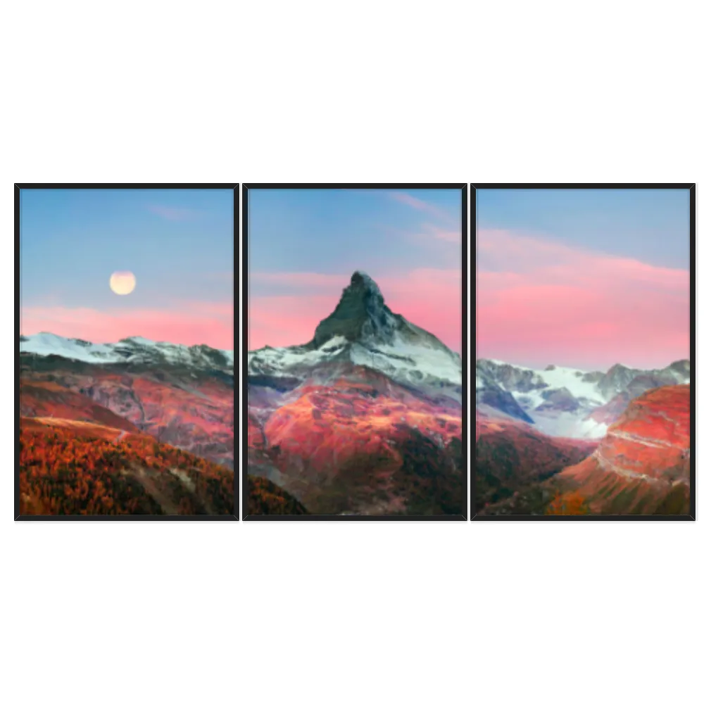 Kit Quadros Decorativos Montanha